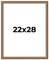 Slim Profile Gold Picture Frame - UV Acrylic, Foam Board Backing, Hanging Hardware